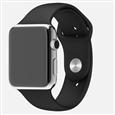 Apple Watch 42mm Stainless Steel Case with Black Sport Band - Hàng chính hãng